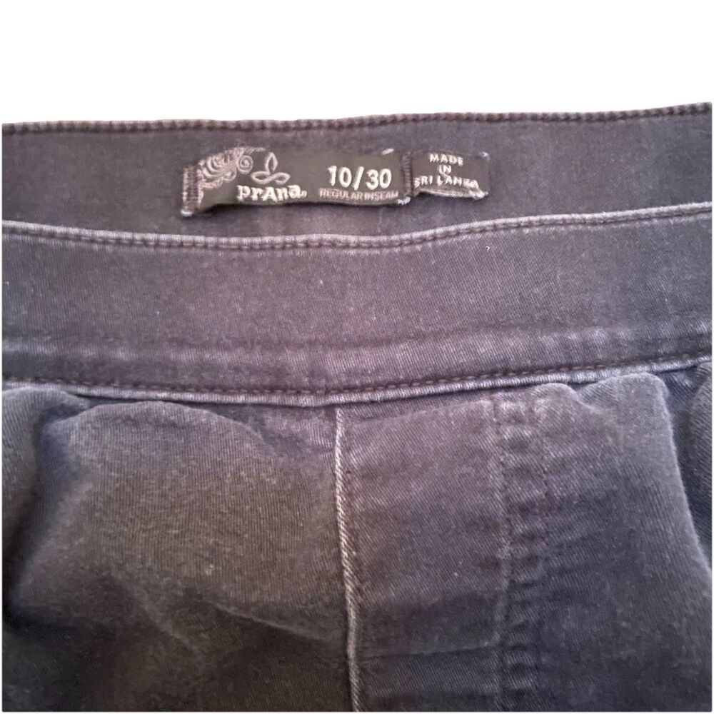 prAna Kara Womens 10 30 Black Stretch Pull On Cargo Utility Pants Gorp Granola